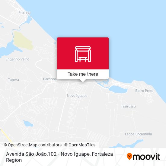 Avenida São João,102 - Novo Iguape map