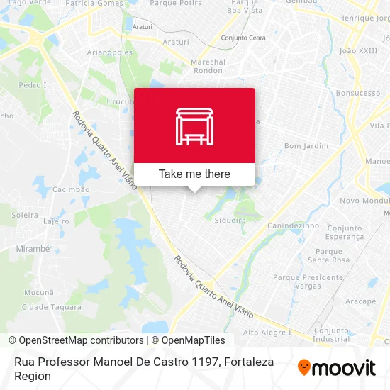 Rua Professor Manoel De Castro 1197 map