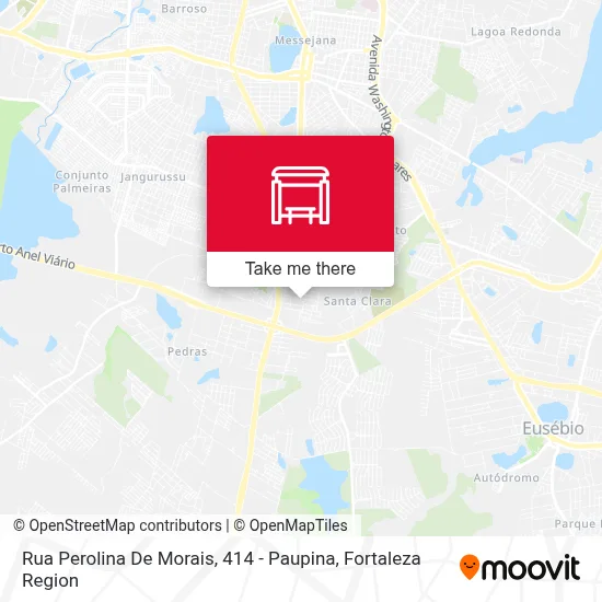 Rua Perolina De Morais, 414 - Paupina map