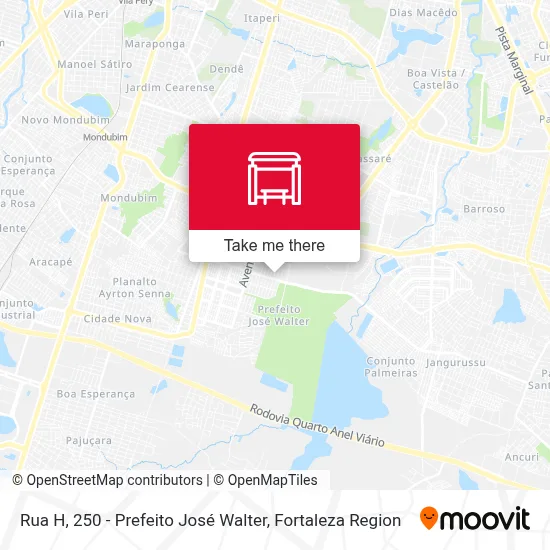 Rua H,  250 - Prefeito José Walter map