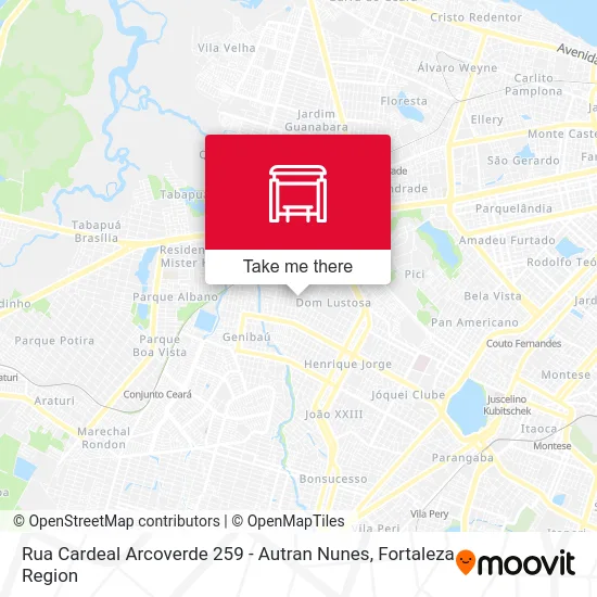 Rua Cardeal Arcoverde 259 - Autran Nunes map