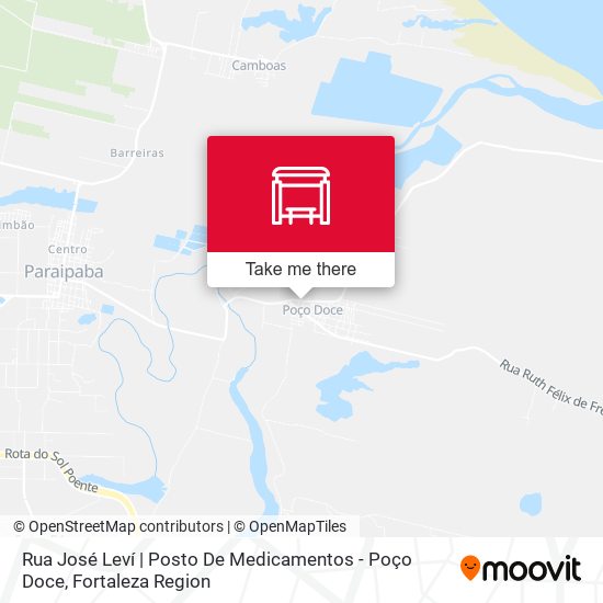 Rua José Leví | Posto De Medicamentos - Poço Doce map