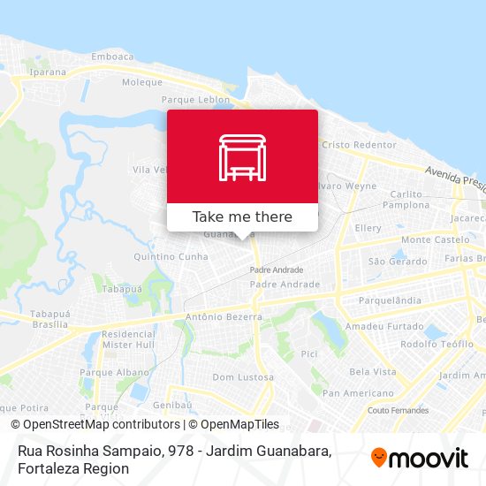 Rua Rosinha Sampaio, 978 - Jardim Guanabara map