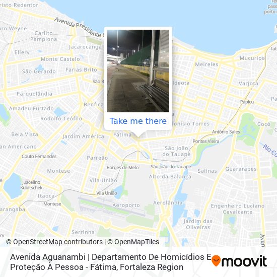 Mapa Avenida Aguanambi | Departamento De Homicídios E Proteção À Pessoa - Fátima
