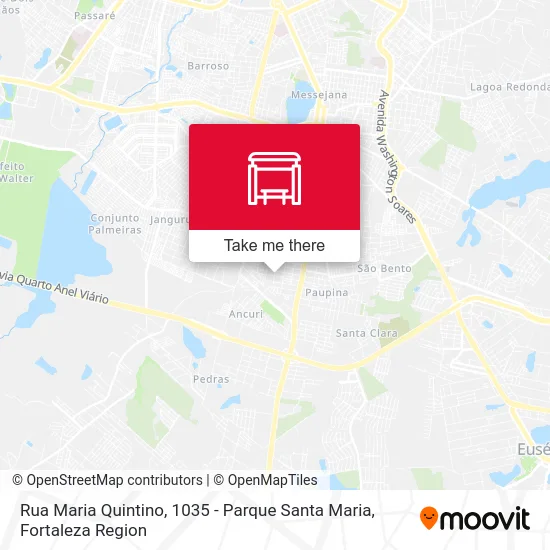 Rua Maria Quintino, 1035 - Parque Santa Maria map