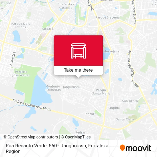 Rua Recanto Verde, 560 - Jangurussu map