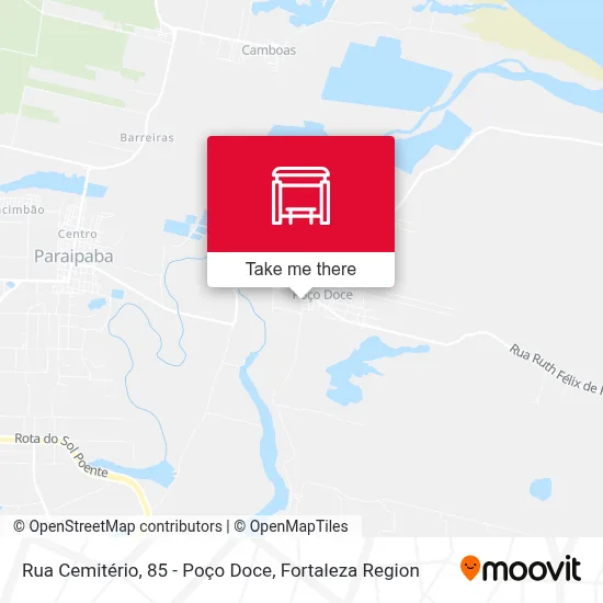 Rua Cemitério, 85 - Poço Doce map