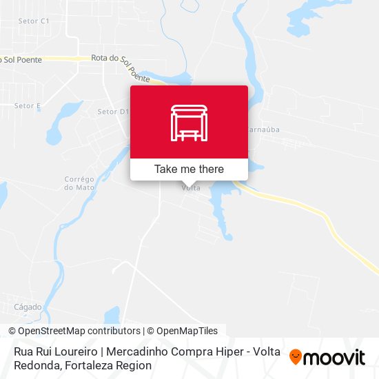 Rua Rui Loureiro | Mercadinho Compra Hiper - Volta Redonda map