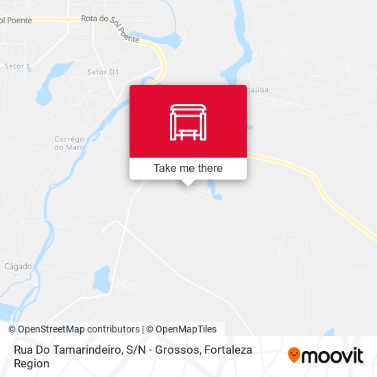 Rua Do Tamarindeiro, S / N - Grossos map