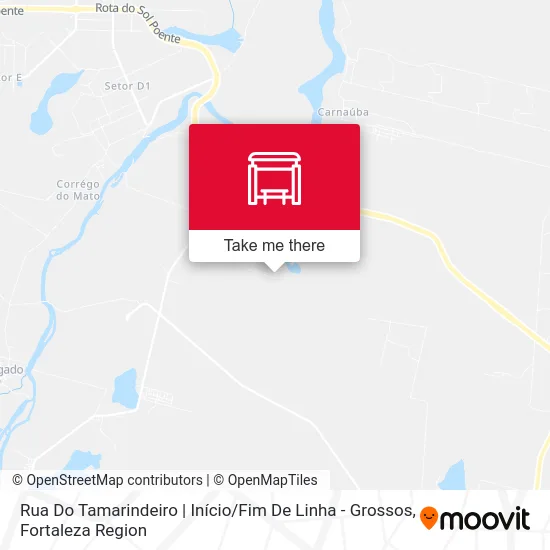 Rua Do Tamarindeiro | Início / Fim De Linha - Grossos map