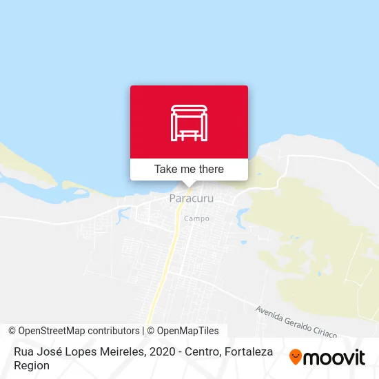 Rua José Lopes Meireles, 2020 - Centro map