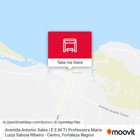 Mapa Avenida Antonio Sales | E.E.M.T.I Professora Maria Luiza Saboia Ribeiro - Centro