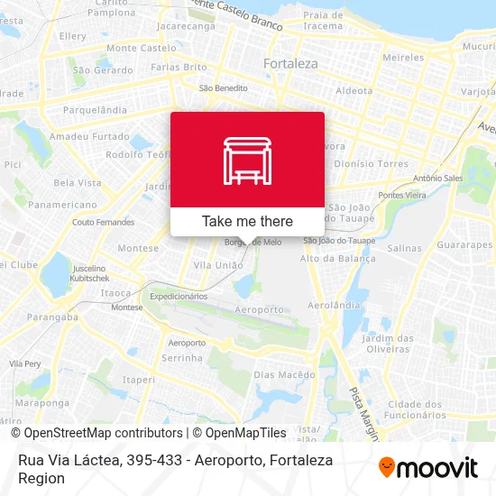 Rua Via Láctea, 395-433 - Aeroporto map