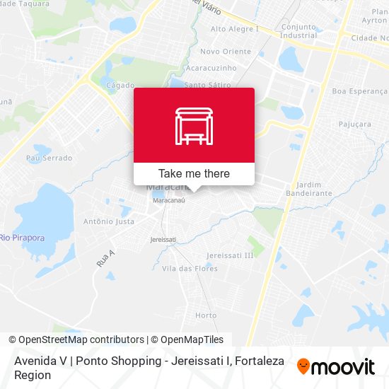 Avenida V | Ponto Shopping - Jereissati I map