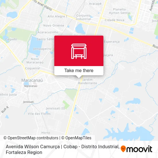 Avenida Wilson Camurça | Cobap - Distrito Industrial map