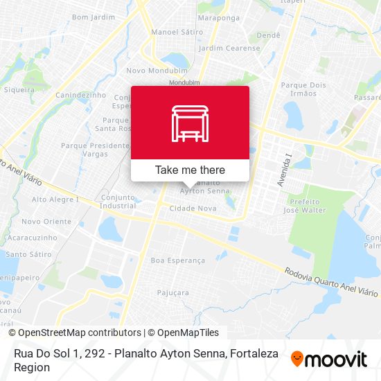 Rua Do Sol 1, 292 - Planalto Ayton Senna map