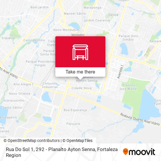 Rua Do Sol 1, 292 - Planalto Ayton Senna map