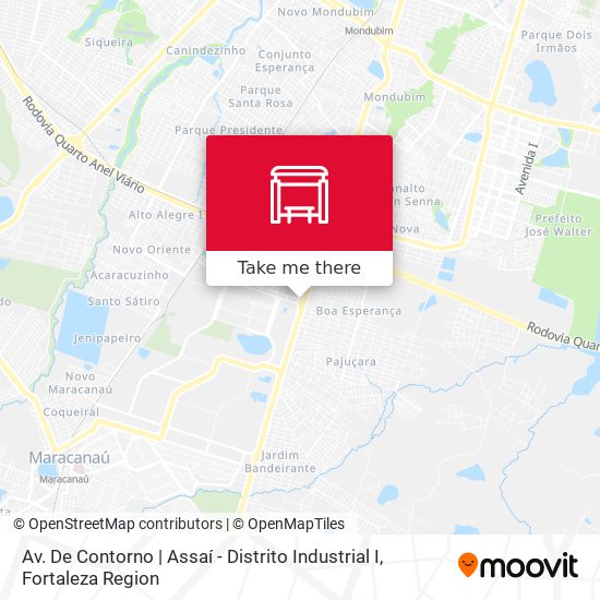 Av. De Contorno | Assaí - Distrito Industrial I map