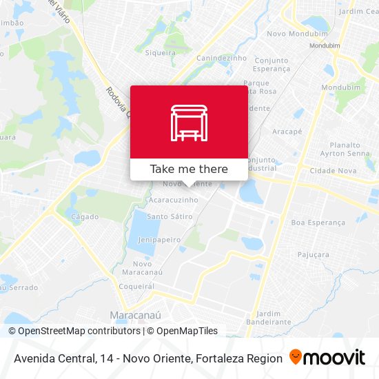 Avenida Central, 14 - Novo Oriente map