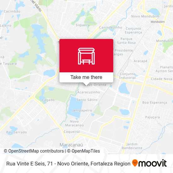 Rua Vinte E Seis, 71 - Novo Oriente map