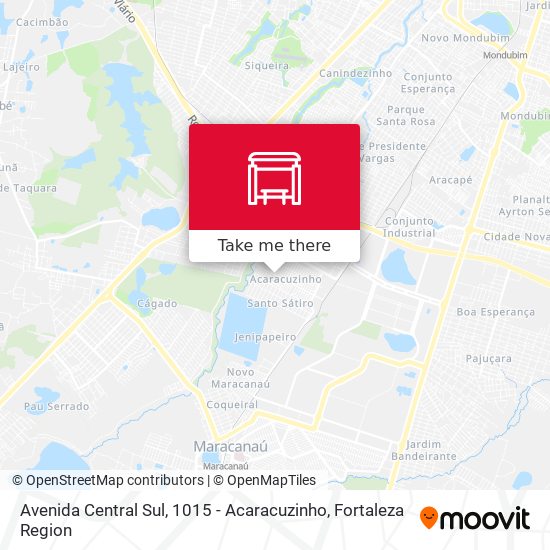 Avenida Central Sul, 1015 - Acaracuzinho map