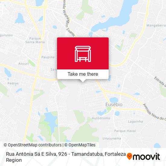 Rua Antônia Sá E Silva, 926 - Tamandatuba map