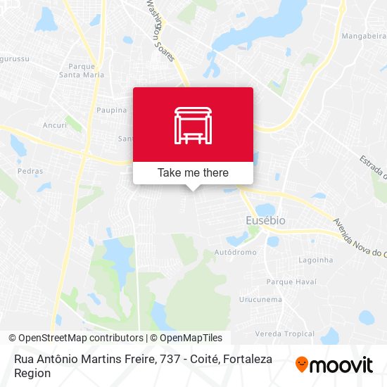 Rua Antônio Martins Freire, 737 - Coité map