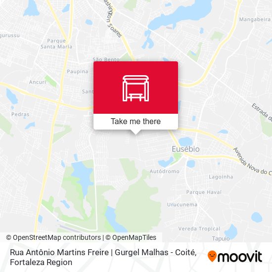 Rua Antônio Martins Freire | Gurgel Malhas - Coité map