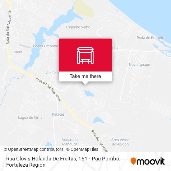 Rua Clóvis Holanda De Freitas, 151 - Pau Pombo map