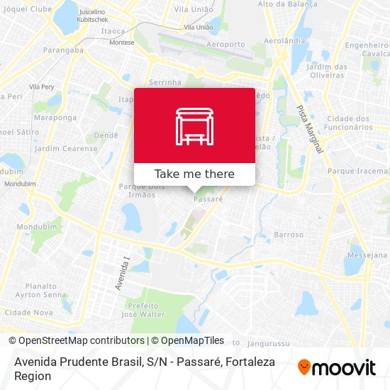 Mapa Avenida Prudente Brasil, S / N - Passaré