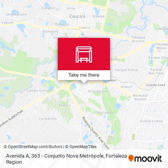 Avenida A, 363 - Conjunto Nova Metrópole map