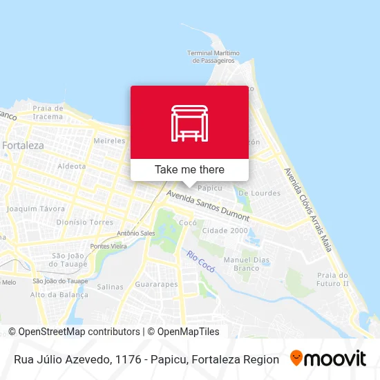 Rua Júlio Azevedo, 1176 - Papicu map
