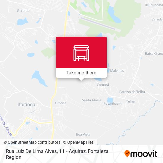Rua Luiz De Lima Alves, 11 - Aquiraz map