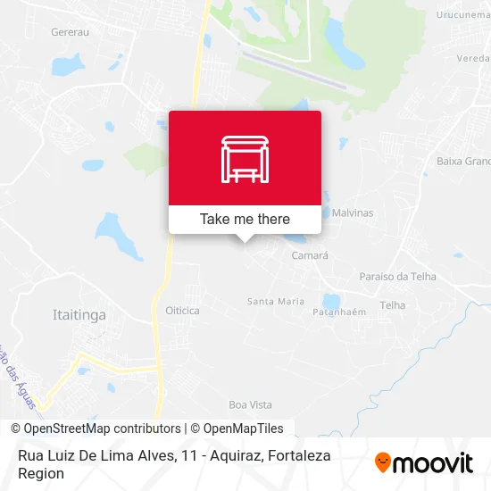 Rua Luiz De Lima Alves, 11 - Aquiraz map