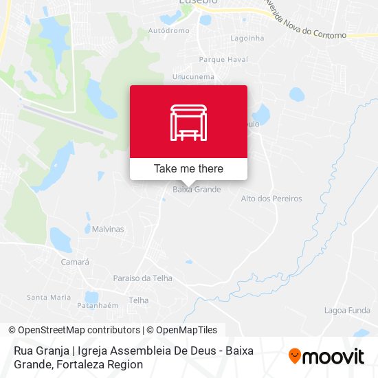 Rua Granja | Igreja Assembleia De Deus - Baixa Grande map