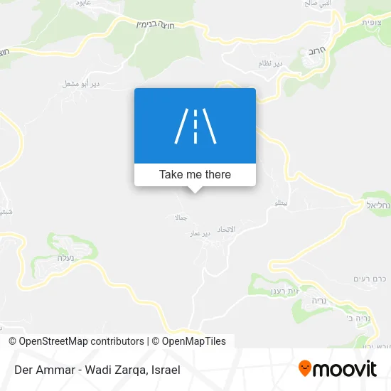 Der Ammar - Wadi Zarqa map