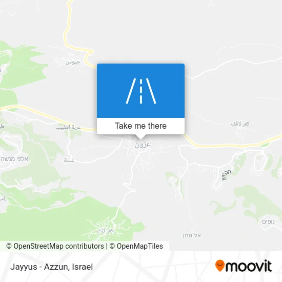 Jayyus - Azzun map
