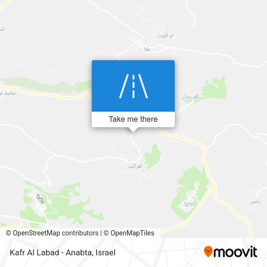 Карта Kafr Al Labad - Anabta