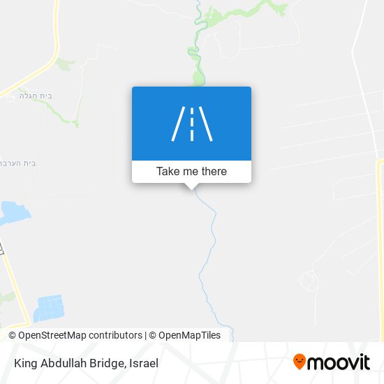 King Abdullah Bridge map