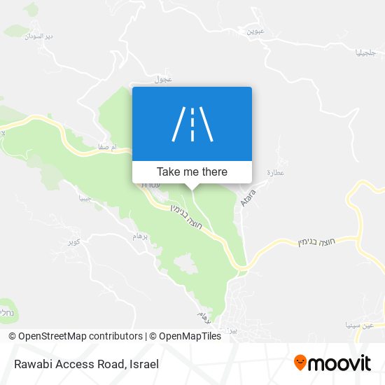 Rawabi Access Road map