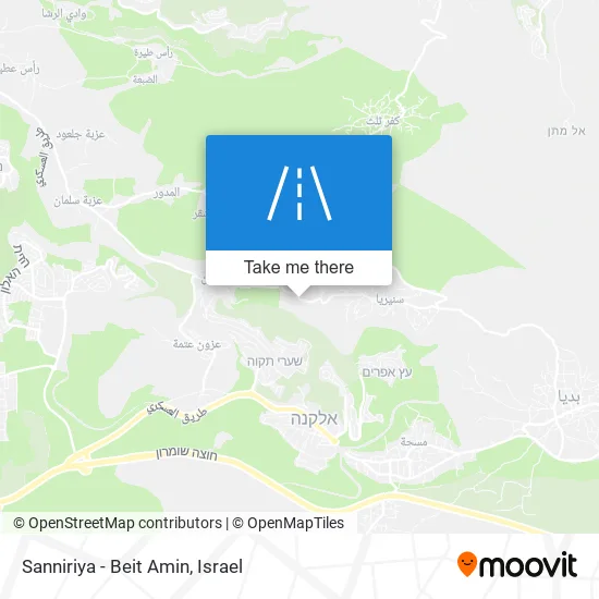 Sanniriya - Beit Amin map
