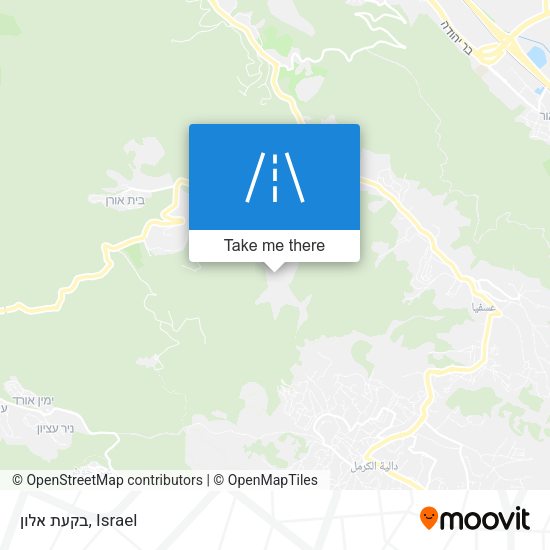 בקעת אלון map