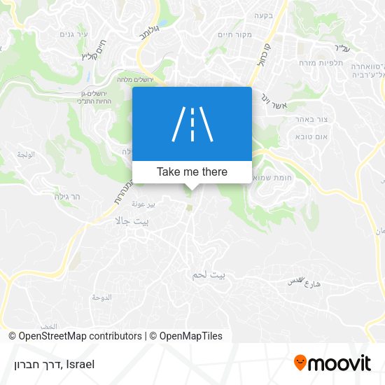 Карта דרך חברון