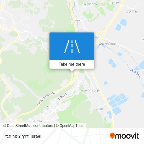 דרך צינור הגז map