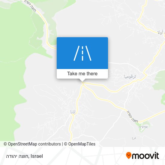 חוצה יהודה map