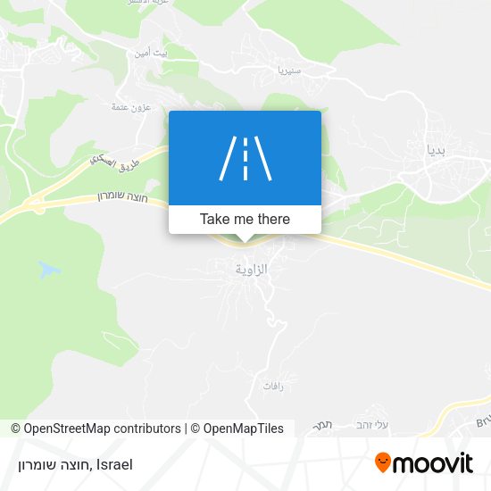 חוצה שומרון map