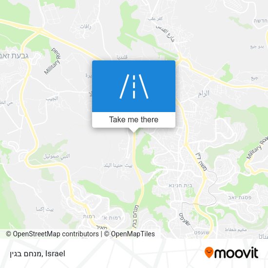 מנחם בגין map