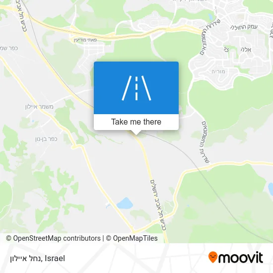 Карта נחל איילון