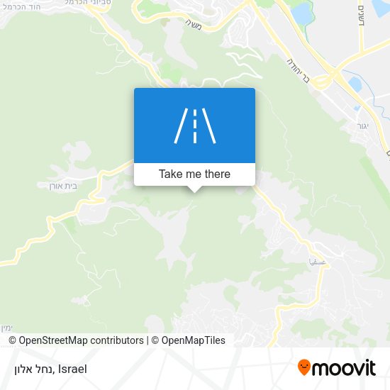 Карта נחל אלון