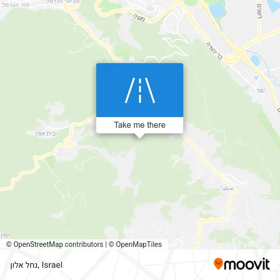 Карта נחל אלון